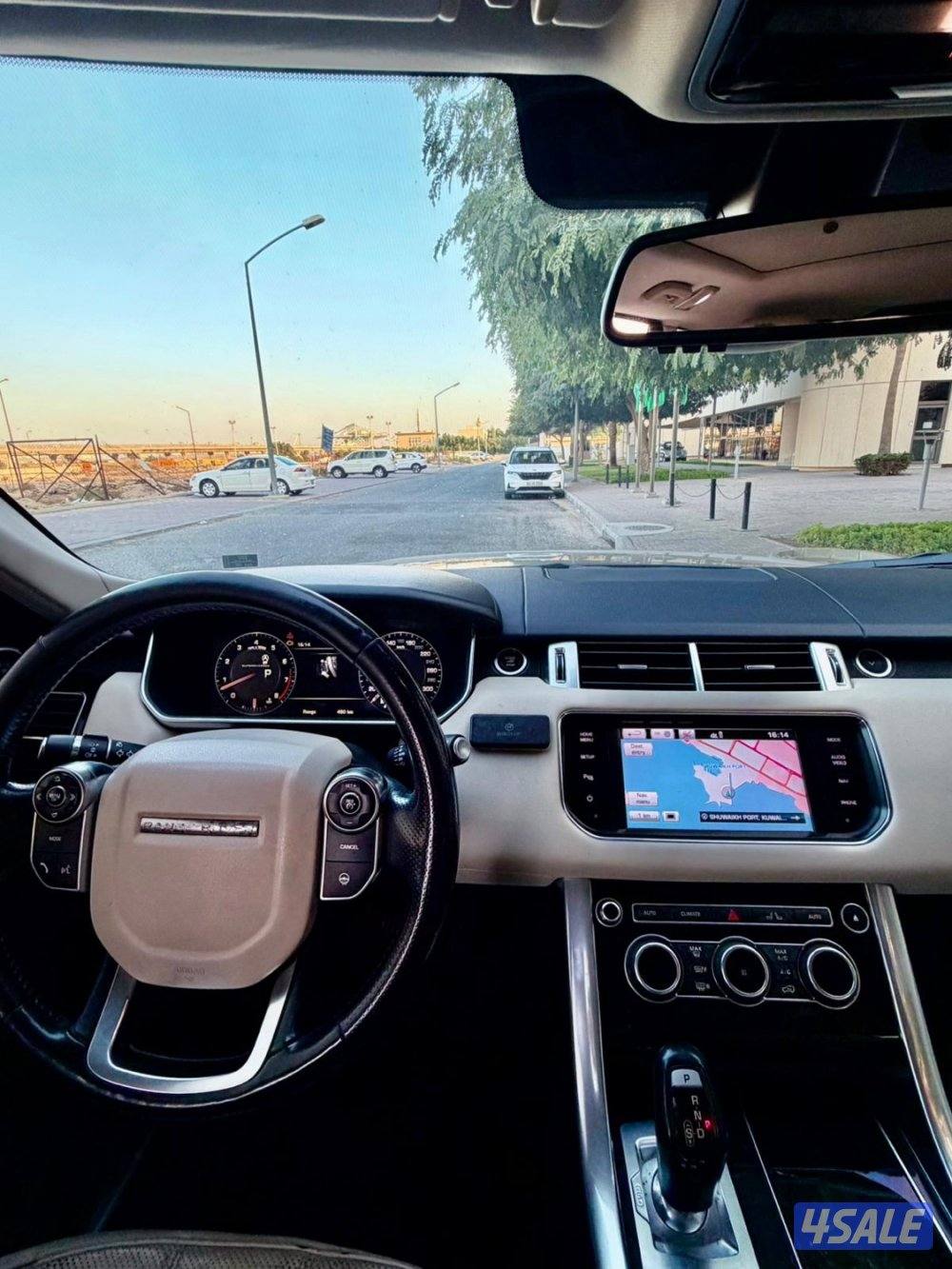 رنج روفر سبورت موديل 2015 ماشي 227 الف كم محرك v6 سبورت تشارج3