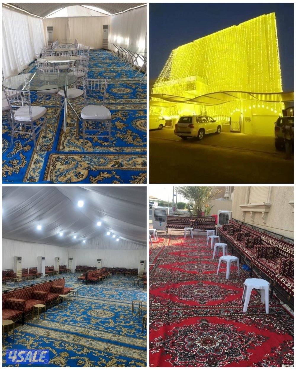 تأجير كراسي خيم كنفات وبنشات زينه منازل خدمه ضيافه رجالي10