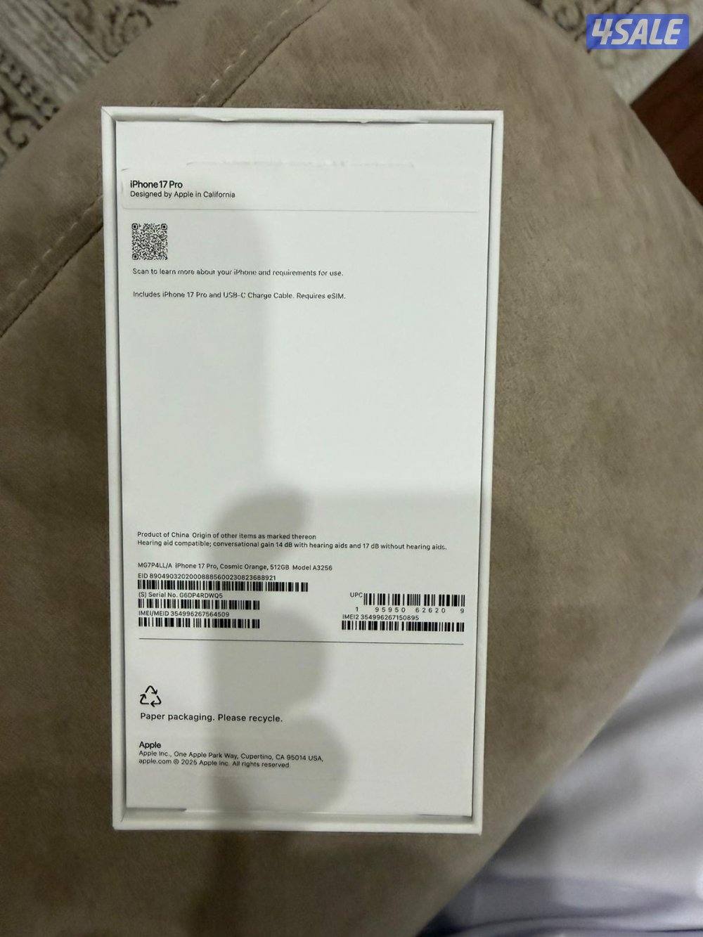 iPhone 17 pro 512gb (used)7