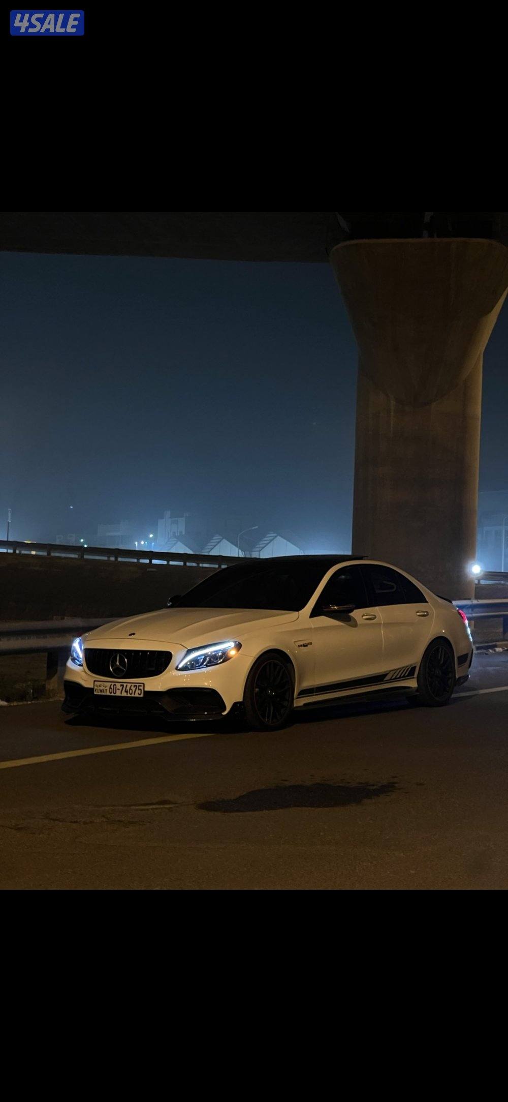 مرسيدس c63 amg وارد قطر ماشيه ١٥١٠٠٠  عليها شوته هدرز و داون بايب0