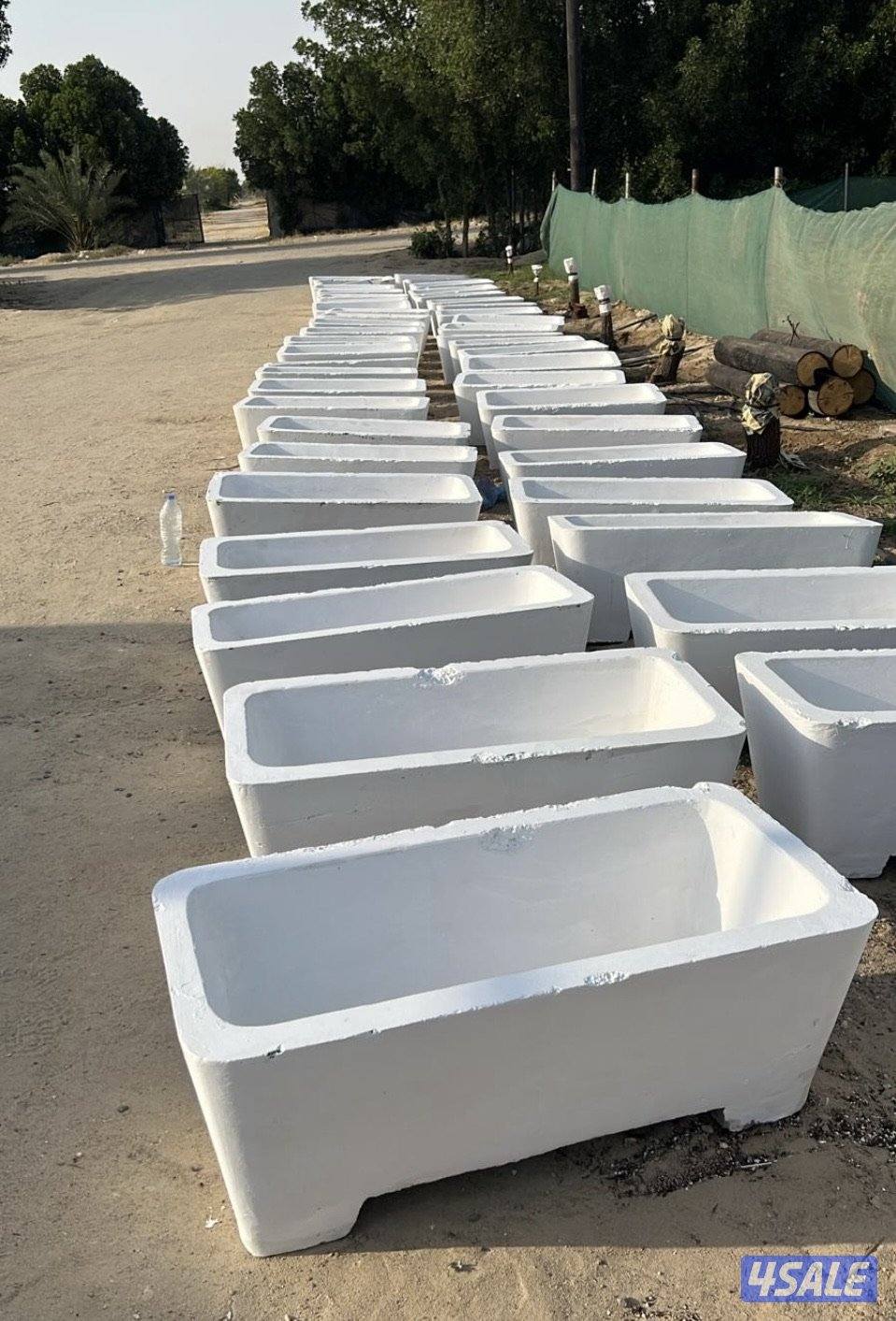 سعر فرصة للبيع احواض زهور مستطيل (اسمنتية)0