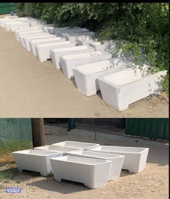 سعر فرصة للبيع احواض زهور مستطيل (اسمنتية)5