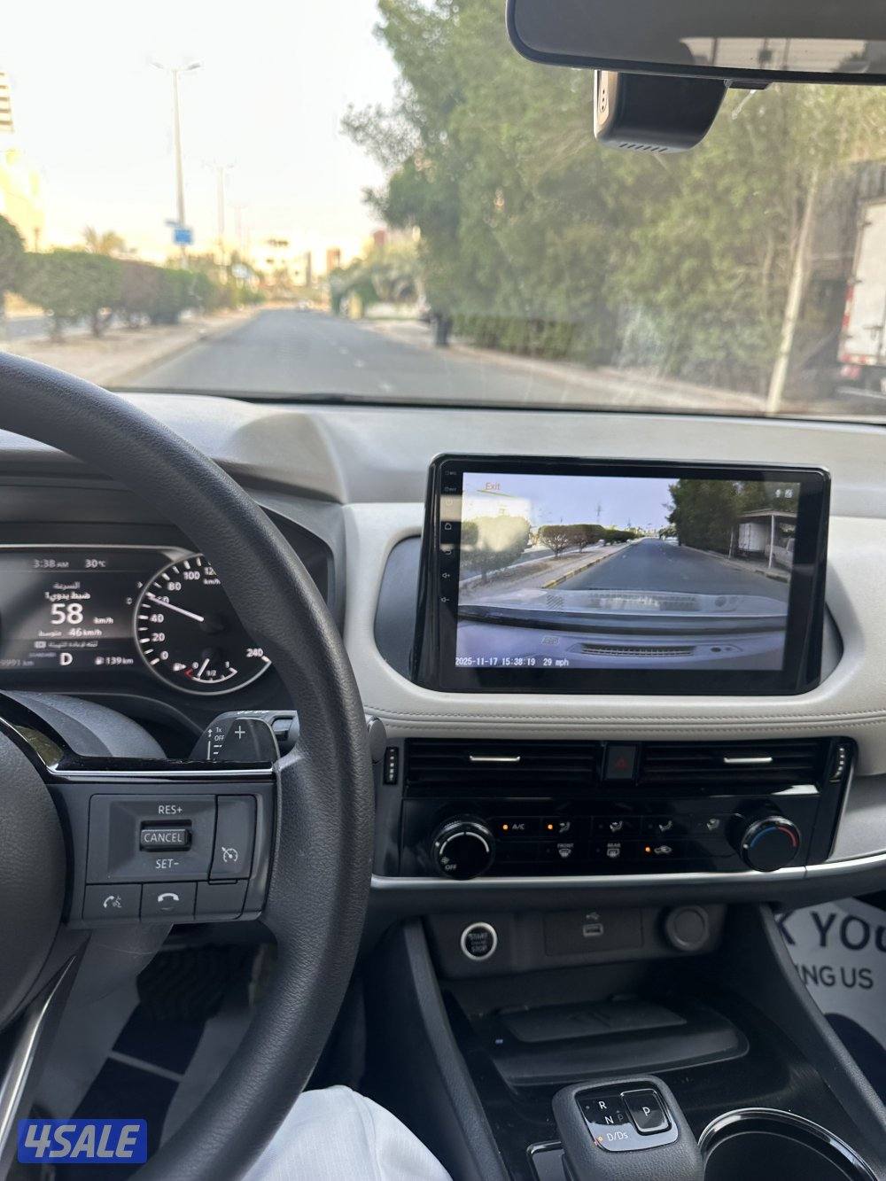 للبيع جيب اكس تريل 2024 شاشة كامرة خلفية امامي التسجيل طريق وحفظ طريق4