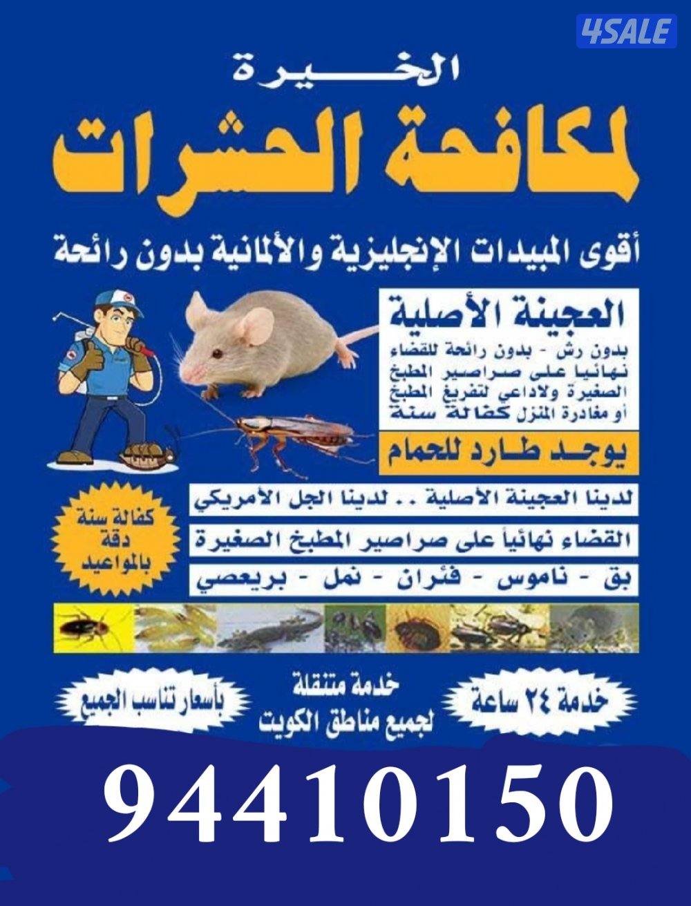 رش حشرات لنمل والصراصير كفالة سنه مع العجينه الاصليه والمبيدات الالمان11