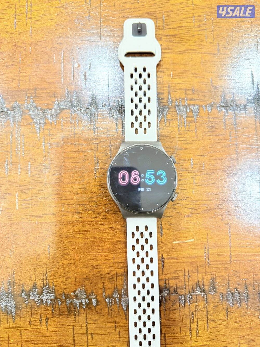 ساعة هواوي Watch gt 2 pro + شاحن + حزامين1