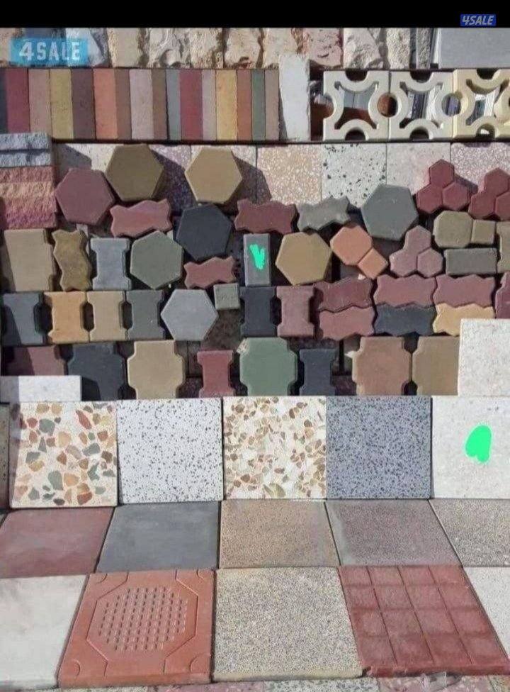 معلم موزاييك ارضيات وبلاط متداخل وكربستون ومصفت سيارات5