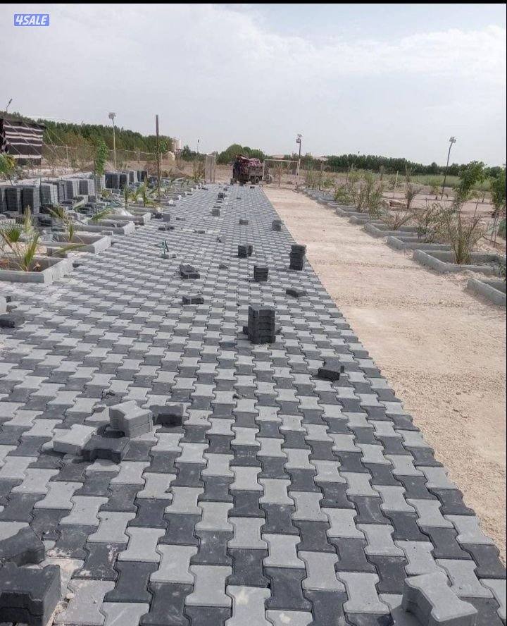 معلم موزاييك ارضيات وبلاط متداخل وكربستون ومصفت سيارات10