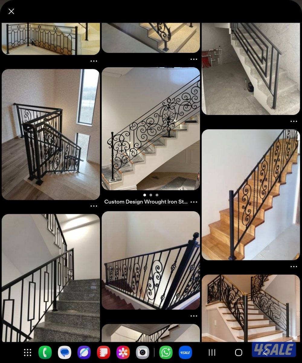 حداد ایراني مظلات السيارة حديد مشغول أواب درابزين أسوار تركيب مظلات5