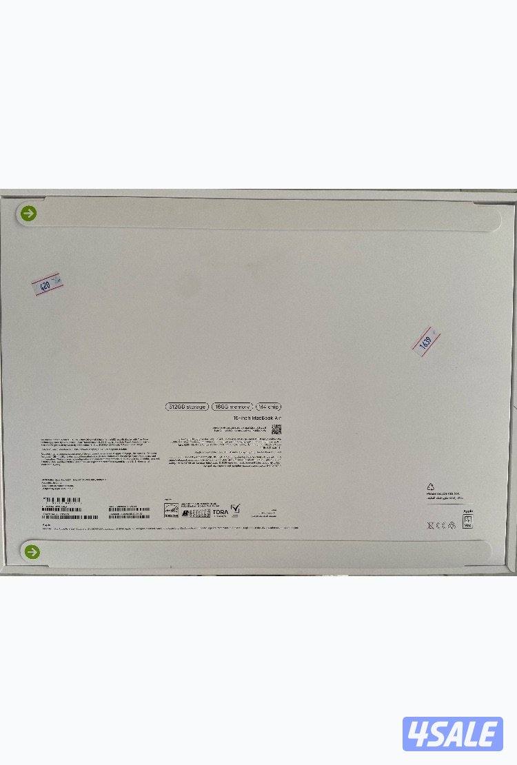 MacBook Air m4 15inch ram 16GB Ssd 512gb brand new for  sale1
