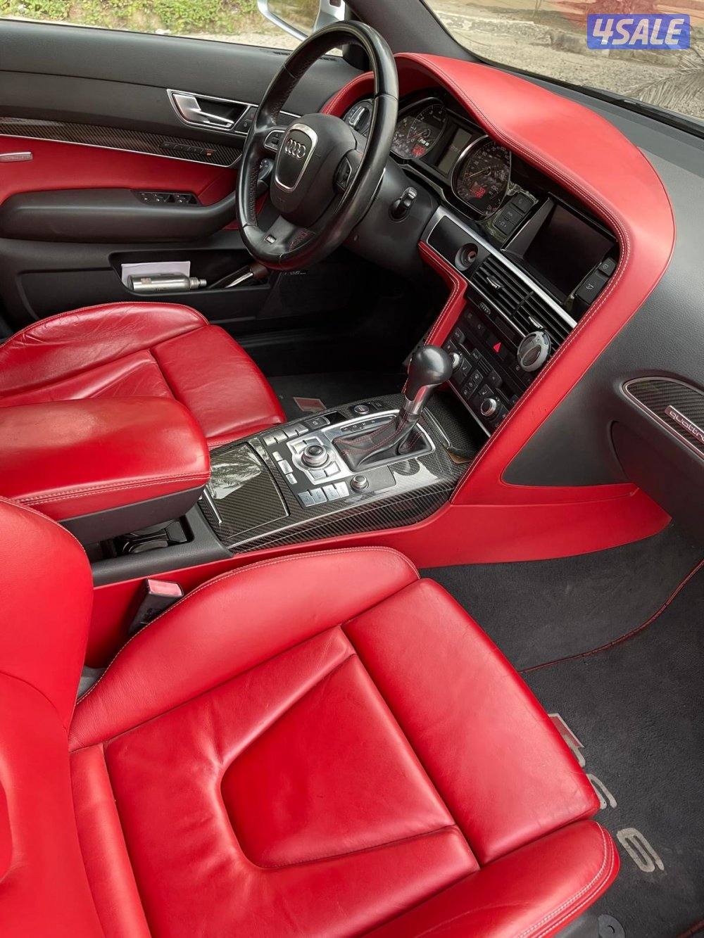 Audi Rs6 10 Cylinder B-Turbo model 2009فحص قير مكينه شاصي صبغ قطعتين3