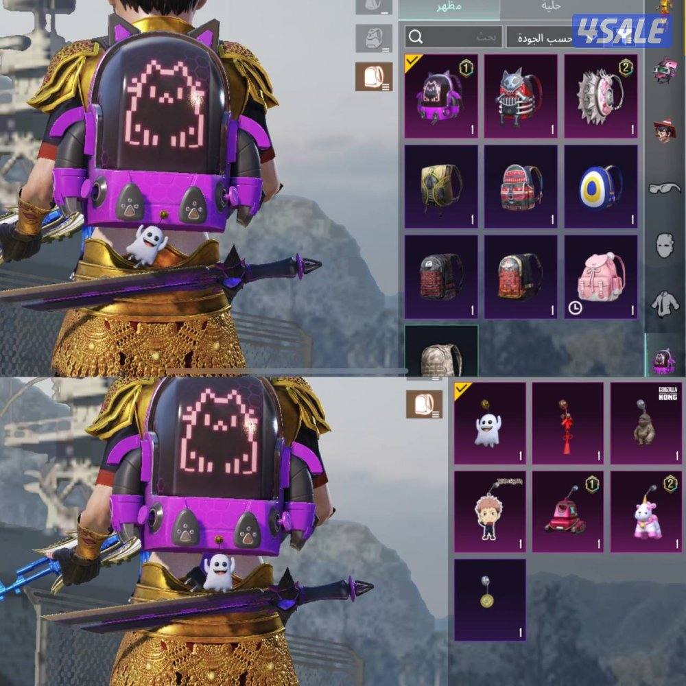 حسابات ببجي منوعه ~ المحارب ولفله عالي ٦٣4