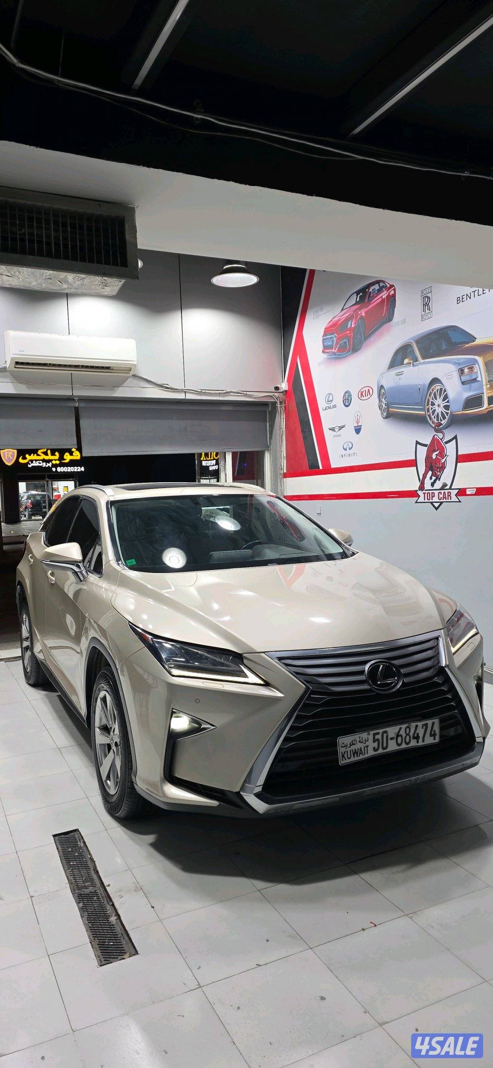 للبيع جيب لكزس RX350 موديل 2019 اللون ذهبي Lexus RX3502