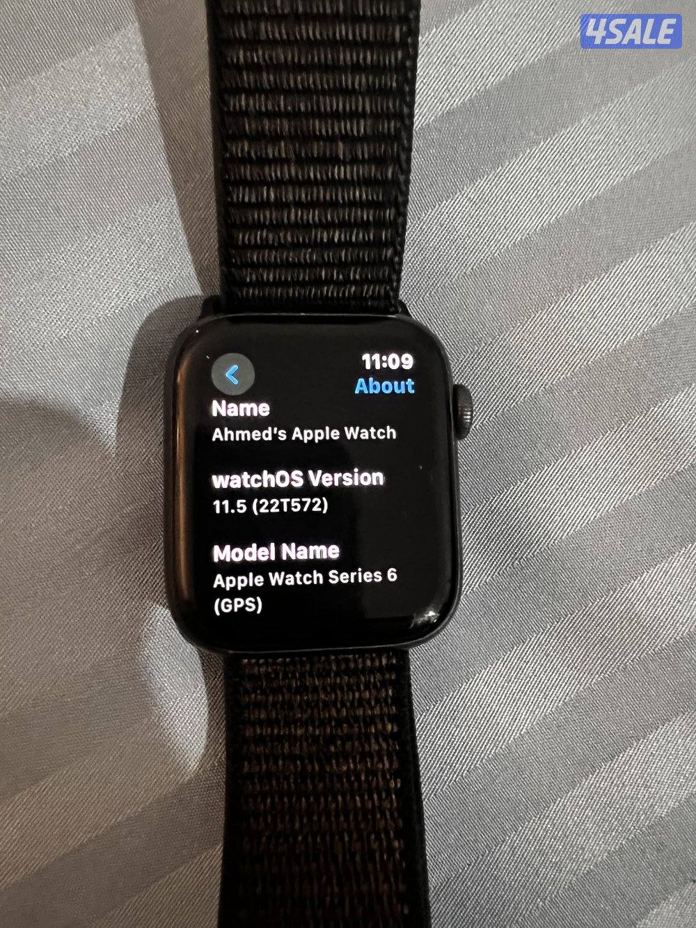 Apple watch series 6 gps 44mm used good   Condition without carton1