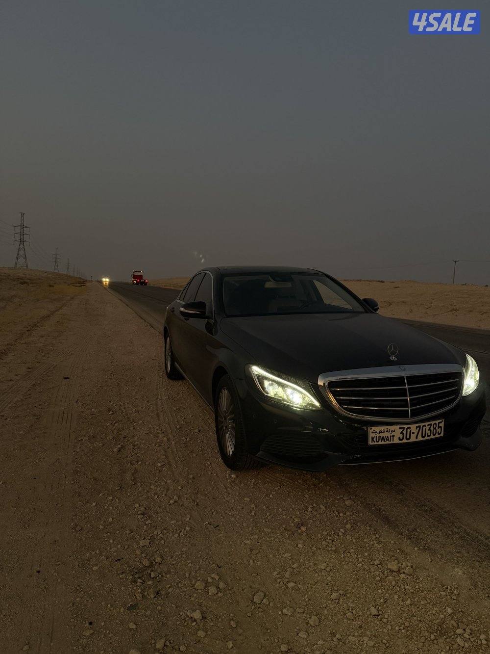 مرسيدس c200/2015 شاصي جيد صبغ وكالة اسود داخليه بيج3