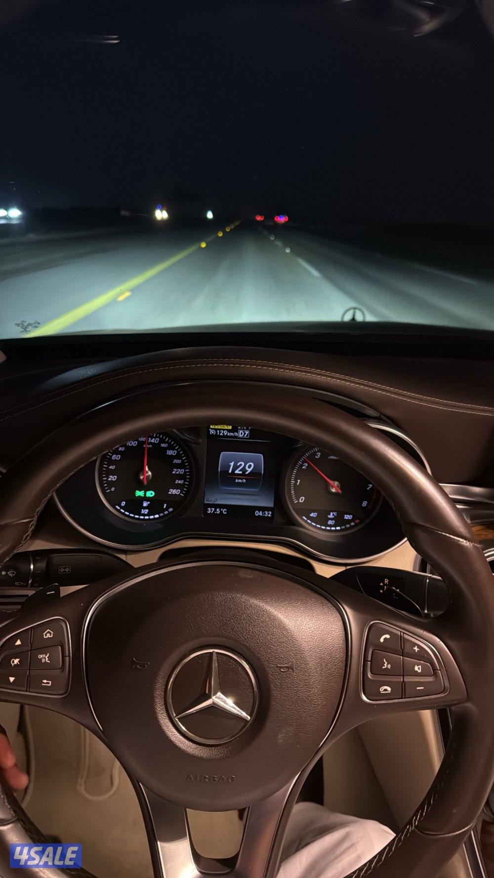 مرسيدس c200/2015 شاصي جيد صبغ وكالة اسود داخليه بيج8