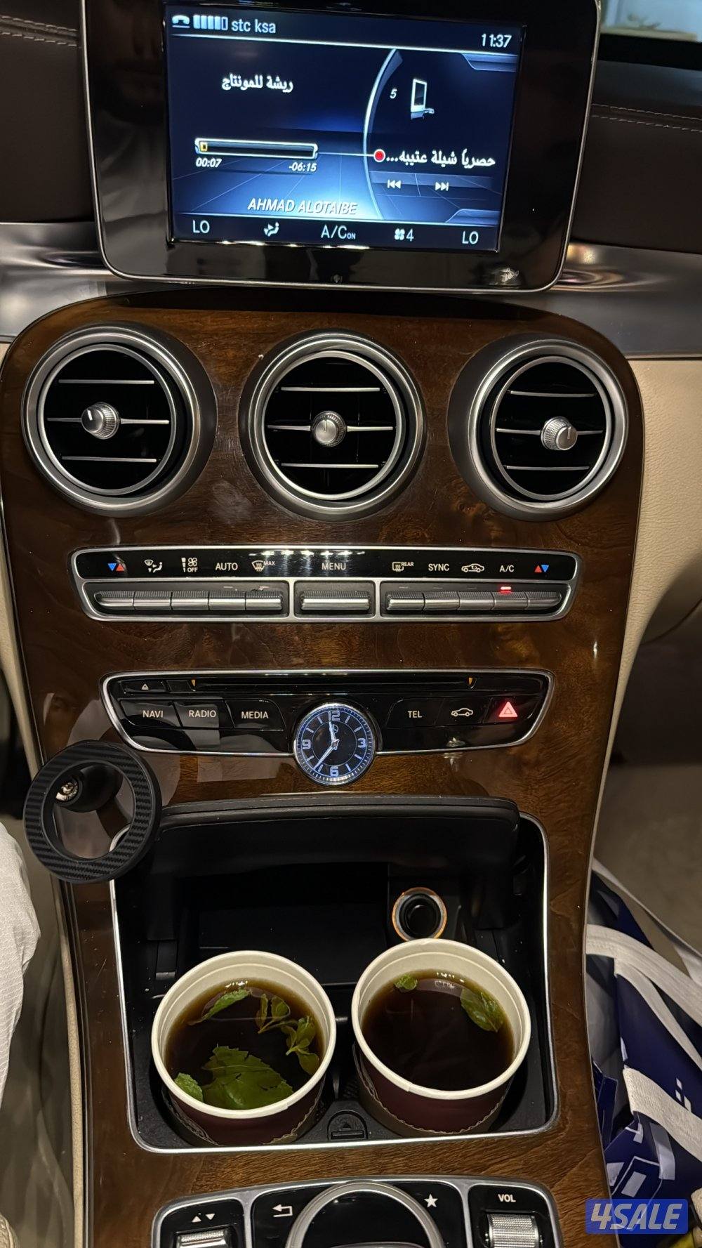 مرسيدس c200/2015 شاصي جيد صبغ وكالة اسود داخليه بيج12