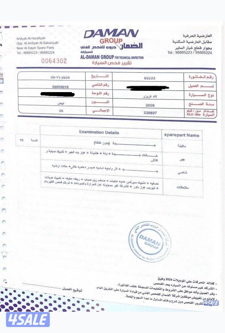 للبيع لاند G ستاندر موديل 20065