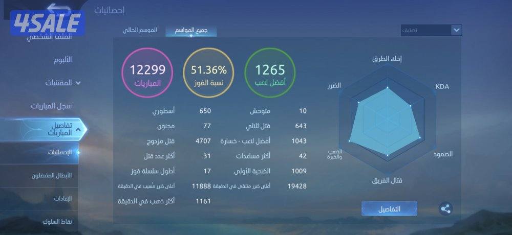 حساب موبايل ليجند للبيع1