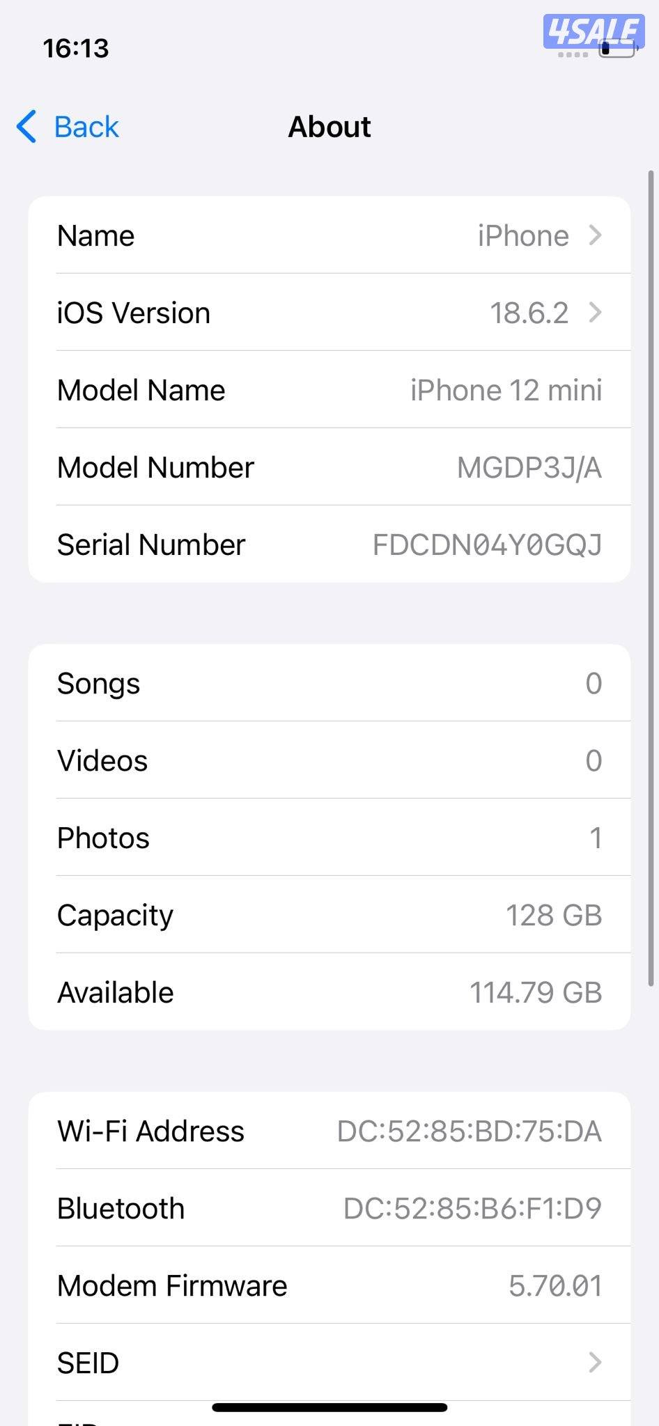 آيفون 12 ميني – 128GB – أزرق iPhone 12 Mini – 128GB – Blue3