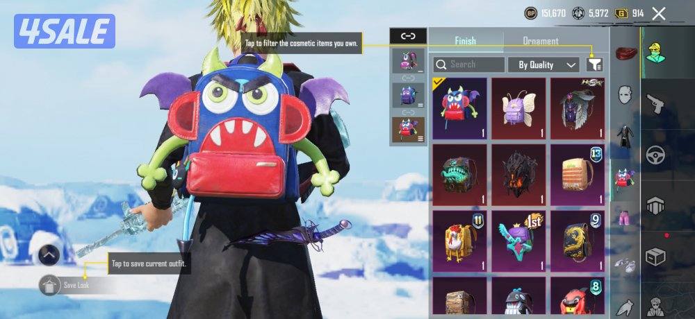 حساب ببجي سلة1