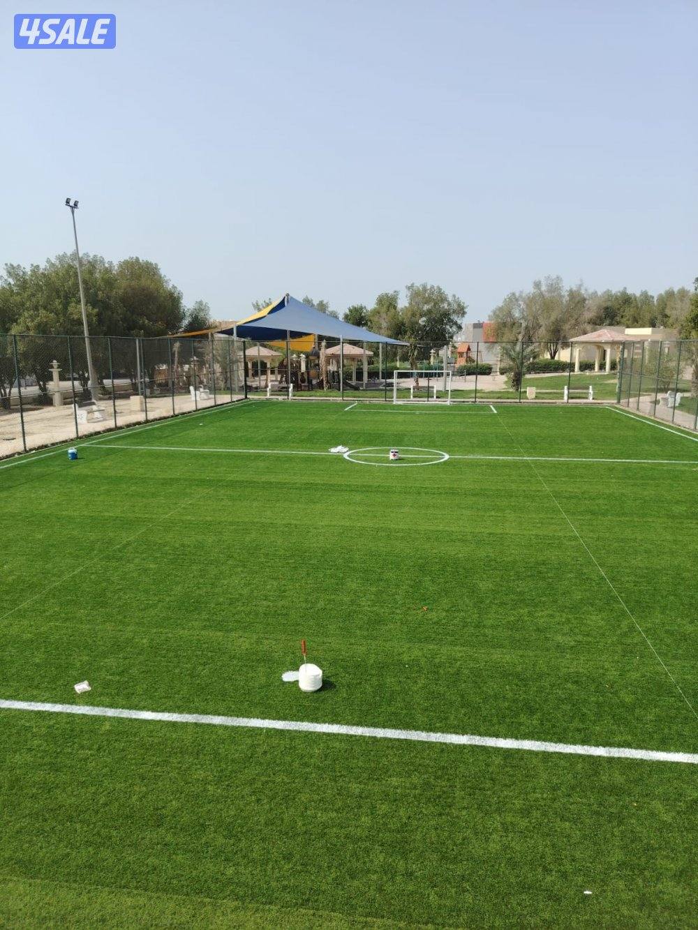 تنسيق حدائق وتركيب شبكات الري وزراعة التيل الطبيعي وتركيب الثيل الصناع3