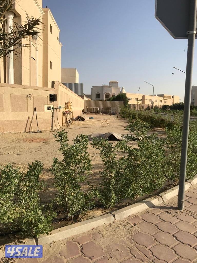 للبيع بيت في صباح الاحمد راس شارعين مع حديقه0