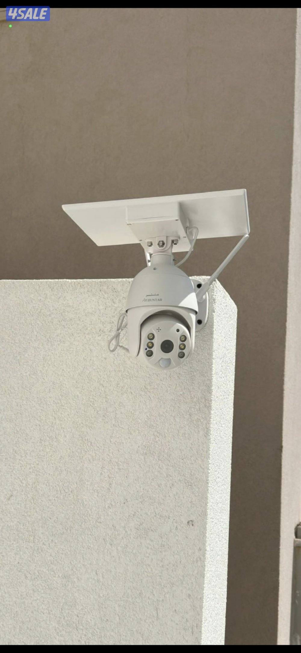 كاميرا طاقه شمسيه متحركه بجميع الاتجاهات صوت صوره سبيكرمايك سنسر حركه3