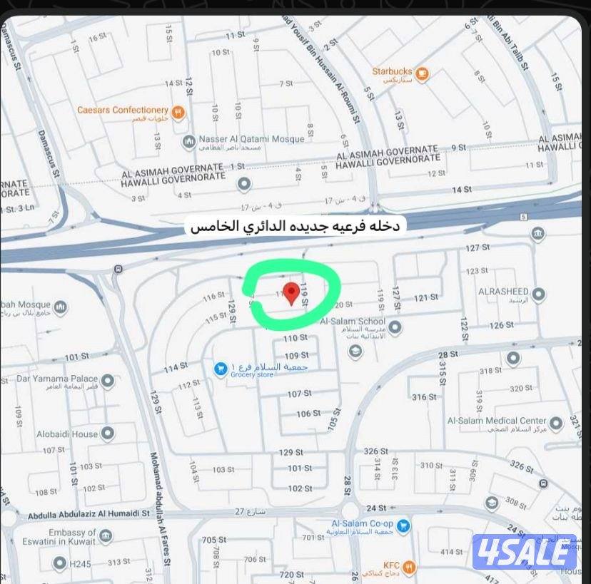 للبيع ارض فضاء في السلام0