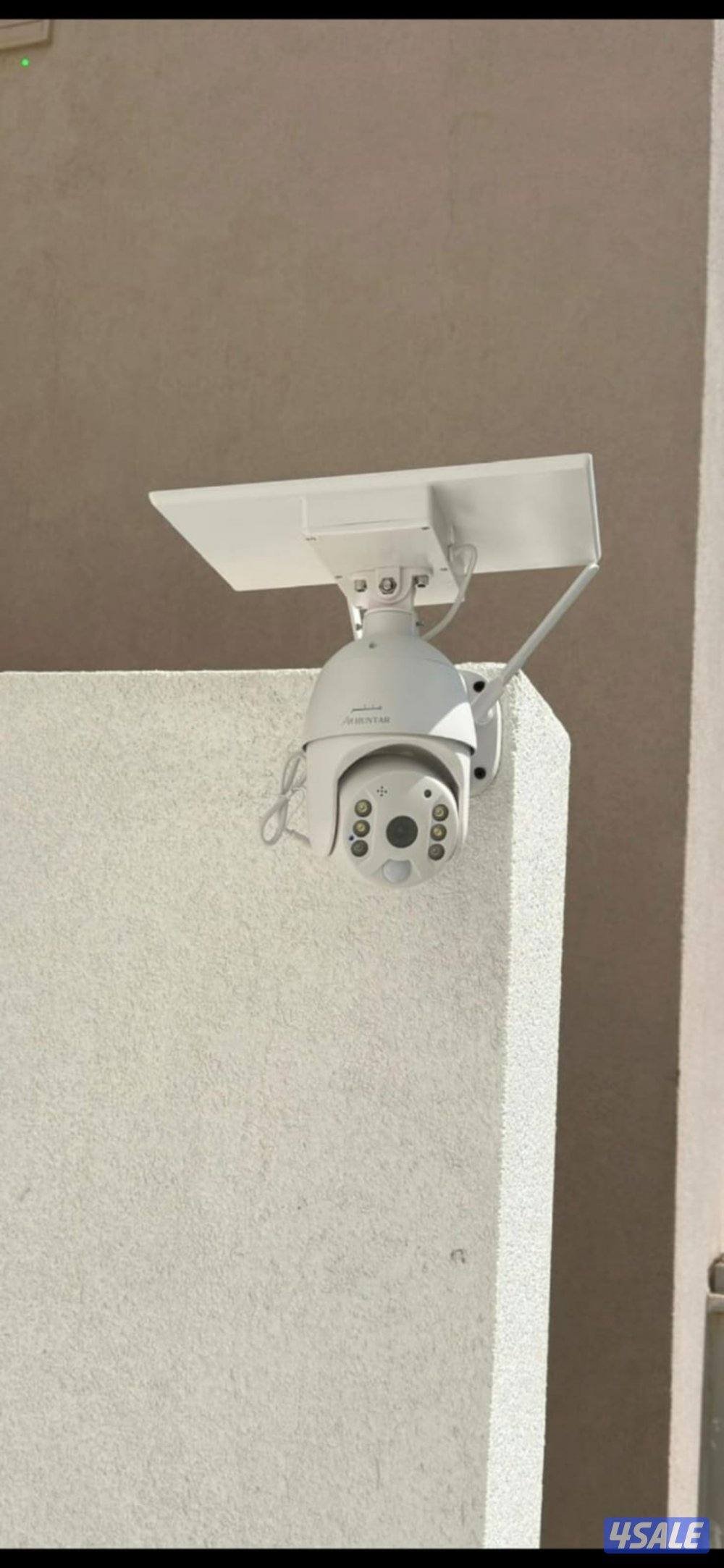 كاميرا طاقه شمسيه متحركه بجميع الاتجاهات صوت وصوره سبيكرمايك سنسر حركه2