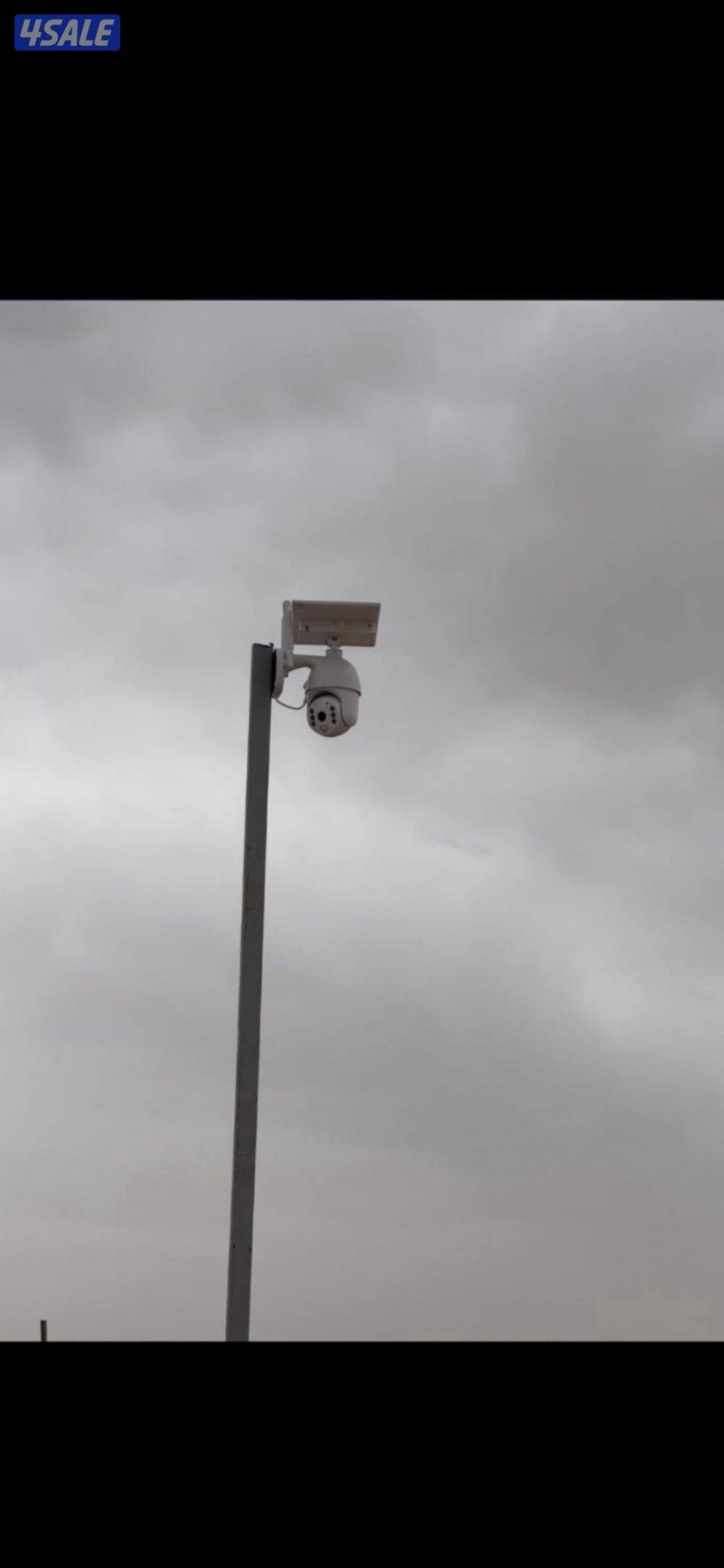 كاميرا طاقه شمسيه متحركه بجميع الاتجاهات صوت وصوره سبيكرمايك سنسر حركه4