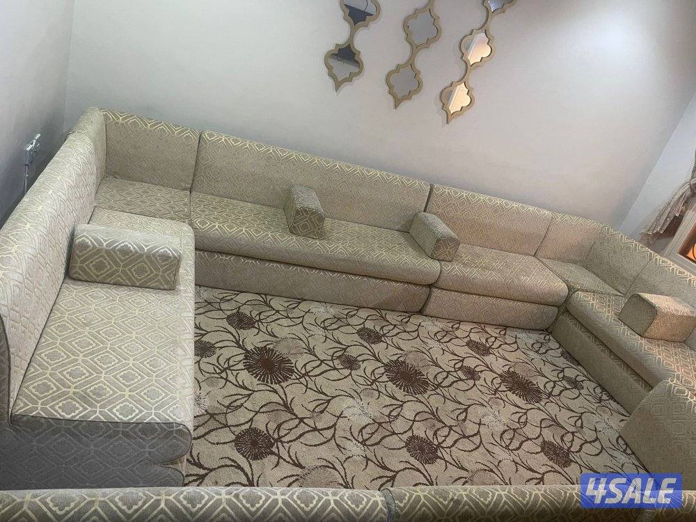 للبيع كنب مع مساند اسعمال خفبف1