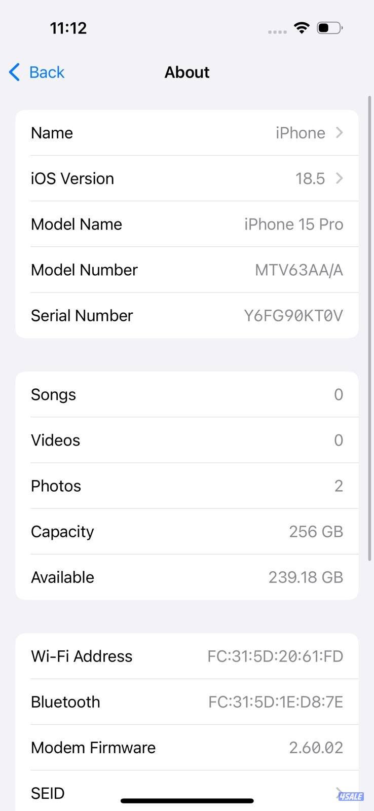آيفون 15 برو – 256GB – أزرق | iPhone 15 Pro – 256GB – Blue10