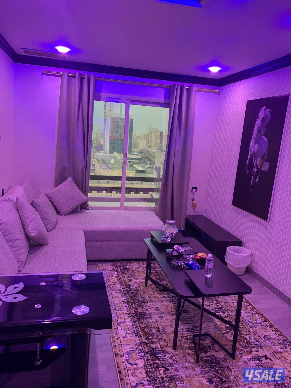 شقق للايجار خلو غرفة وصالة ومطبخ وحمام تشطيب سوبر لوكس7