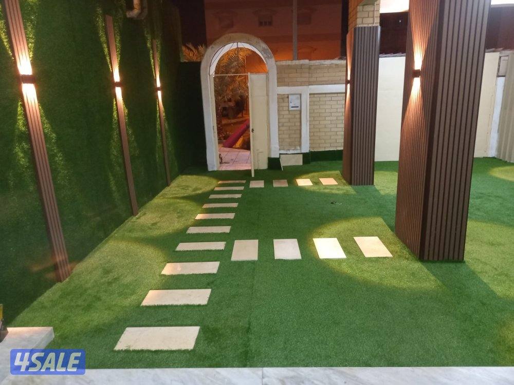 تنسيق حدائق تركيب بديل خشب خارجي تركيب انترلك1