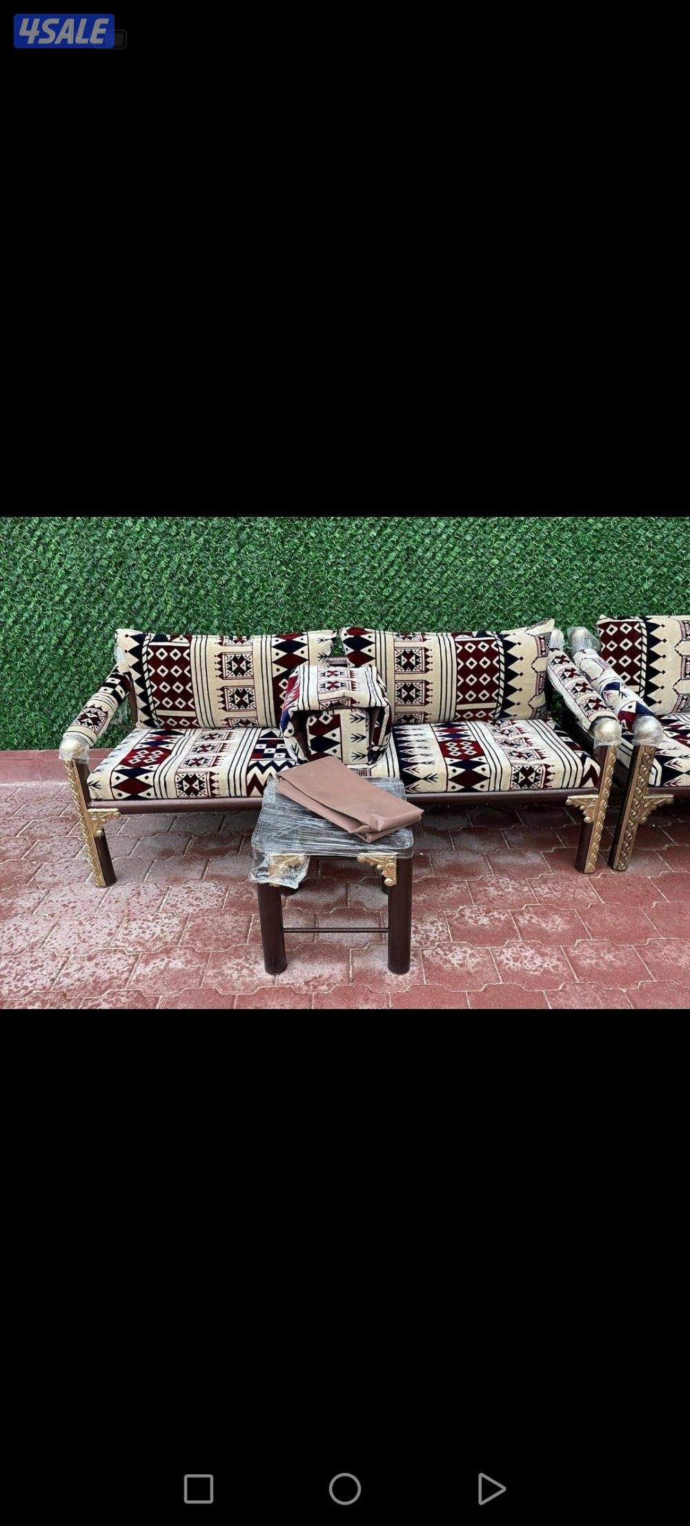 كراسي حديد ملكي اطقم خشب سعودية ♦️🇰🇼0