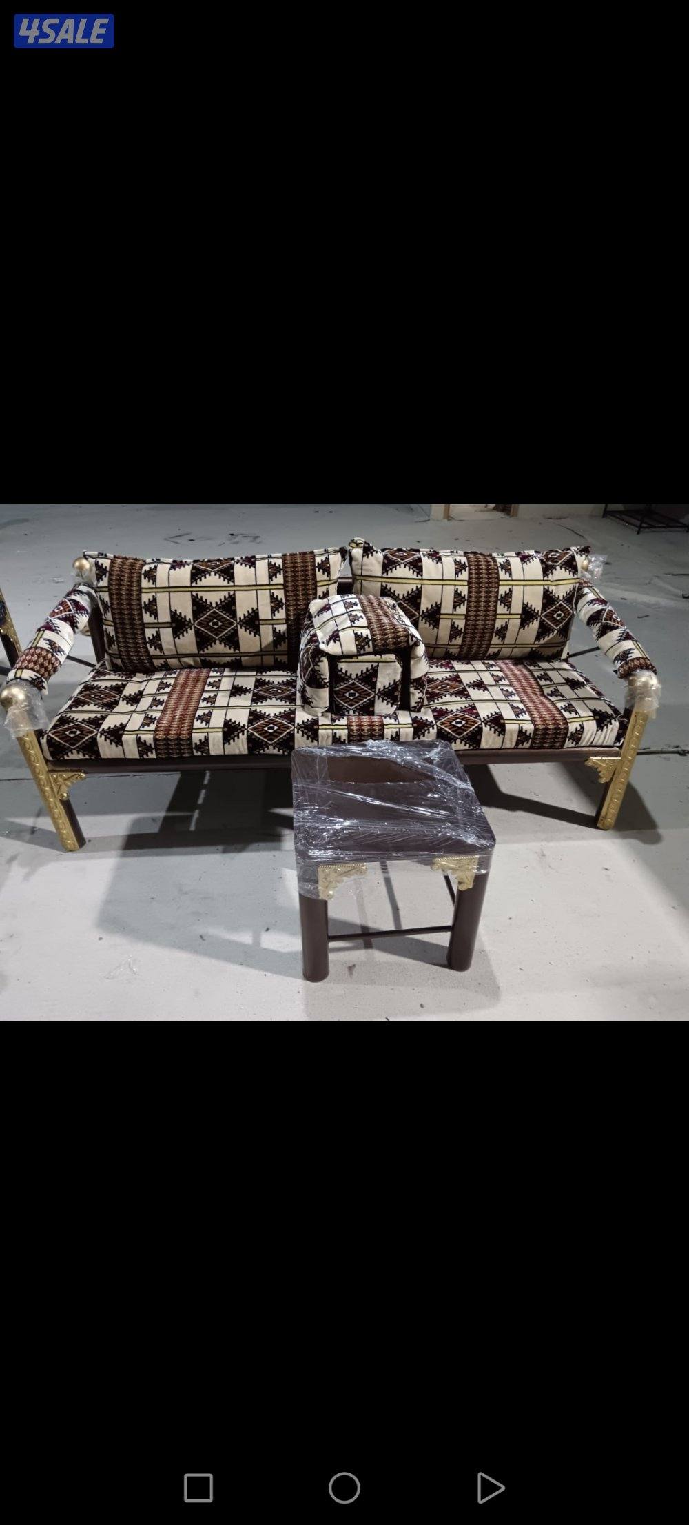 كراسي حديد ملكي اطقم خشب سعودية ♦️🇰🇼0