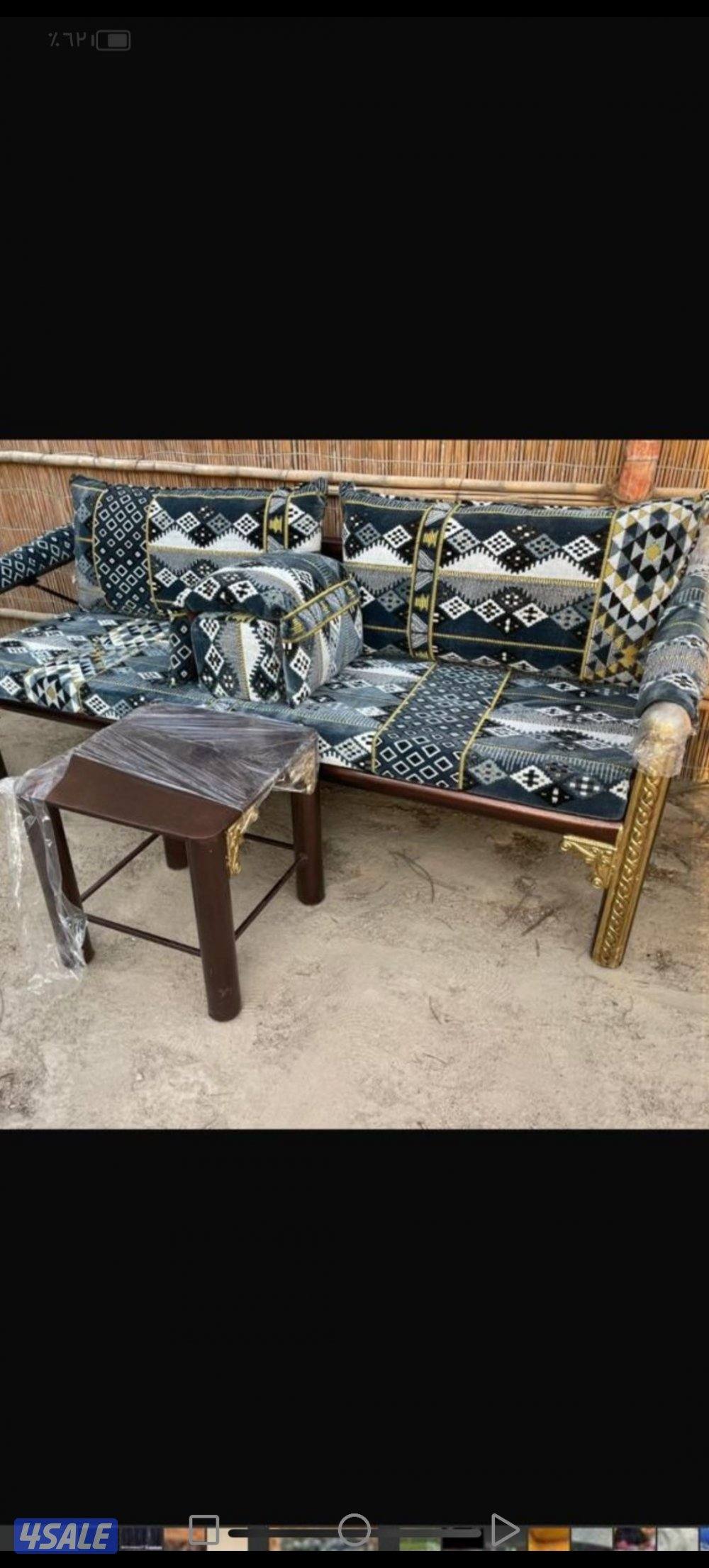 كراسي حديد ملكي اطقم خشب سعودية ♦️🇰🇼1