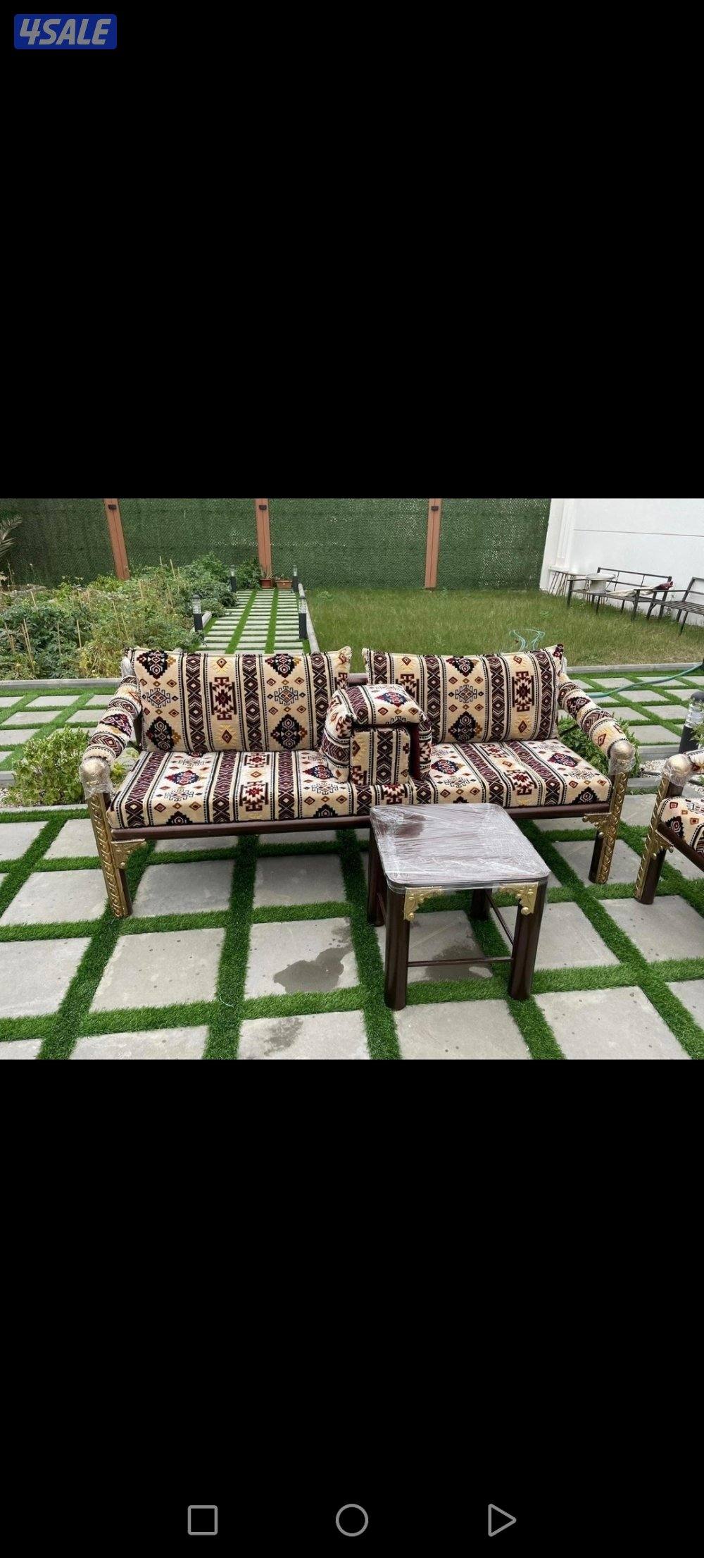 كراسي حديد ملكي اطقم خشب سعودية ♦️🇰🇼2