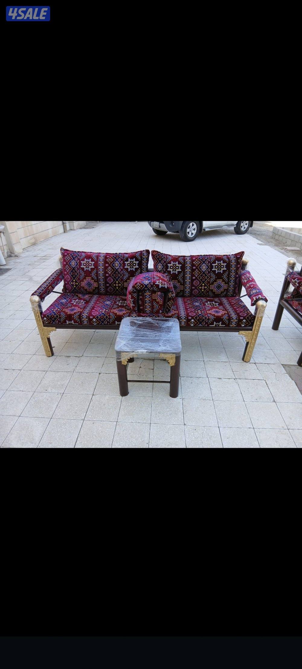 كراسي حديد ملكي اطقم خشب سعودية ♦️🇰🇼4