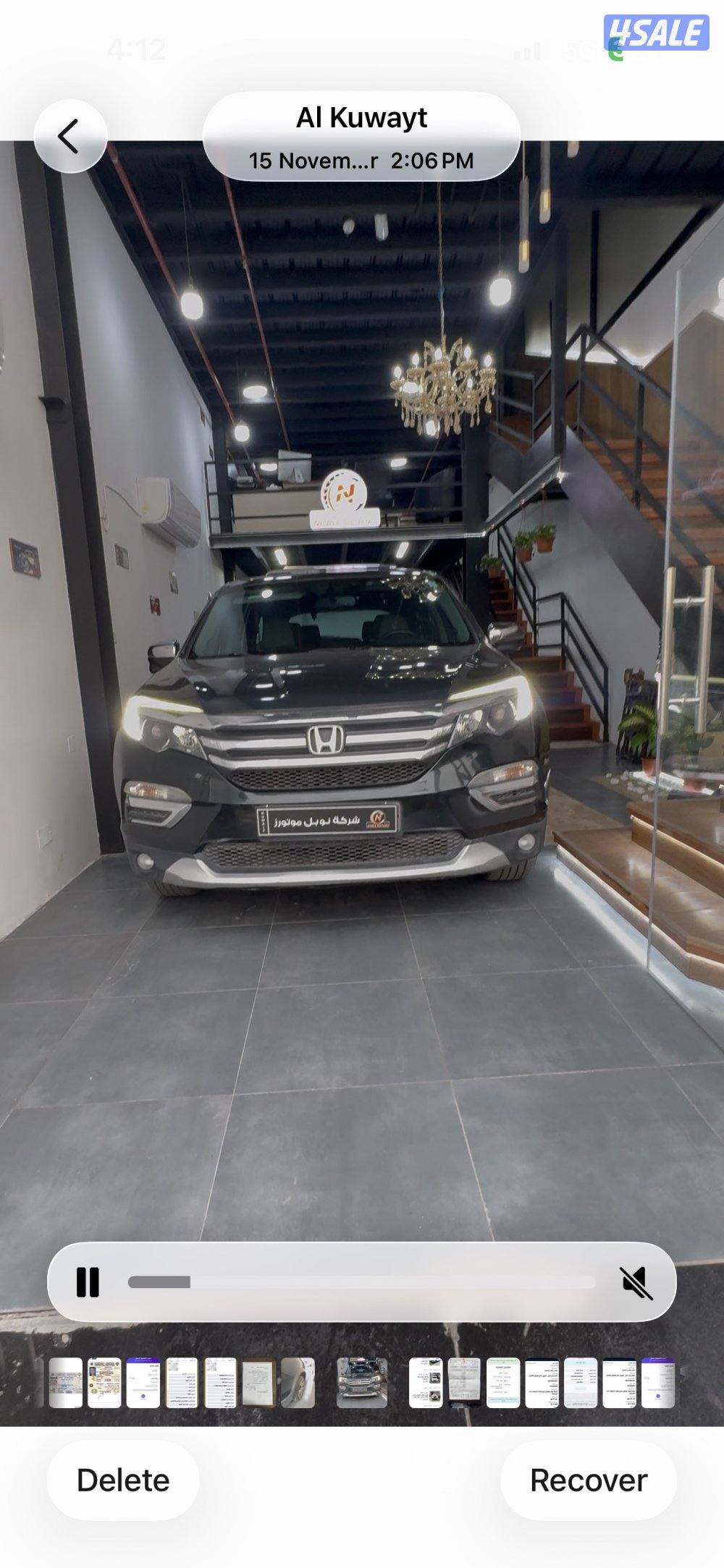 للبيع هوندا بايليوت 2017 ( صبغ وكالة )1