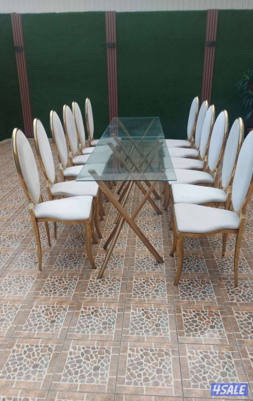 تاجير كراسي طاولات زينه عرس ضيافه6