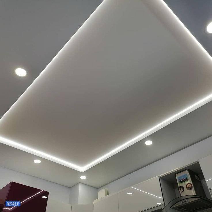 جبسم بورد بارتيشن ديكور جبس أمريكي باب خشب بديل خشب ورخام2