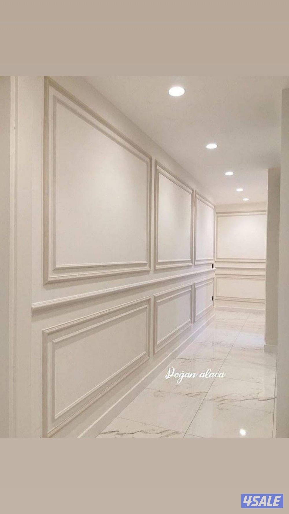 جبسم بورد بارتيشن ديكور جبس أمريكي باب خشب بديل خشب ورخام8