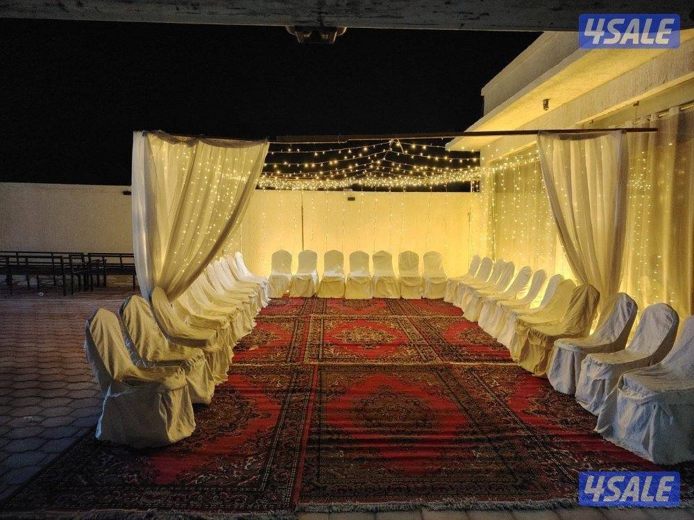 تجهيزحفلات تاجير كراسي وطاولات وزينه وخدمات ضياف2