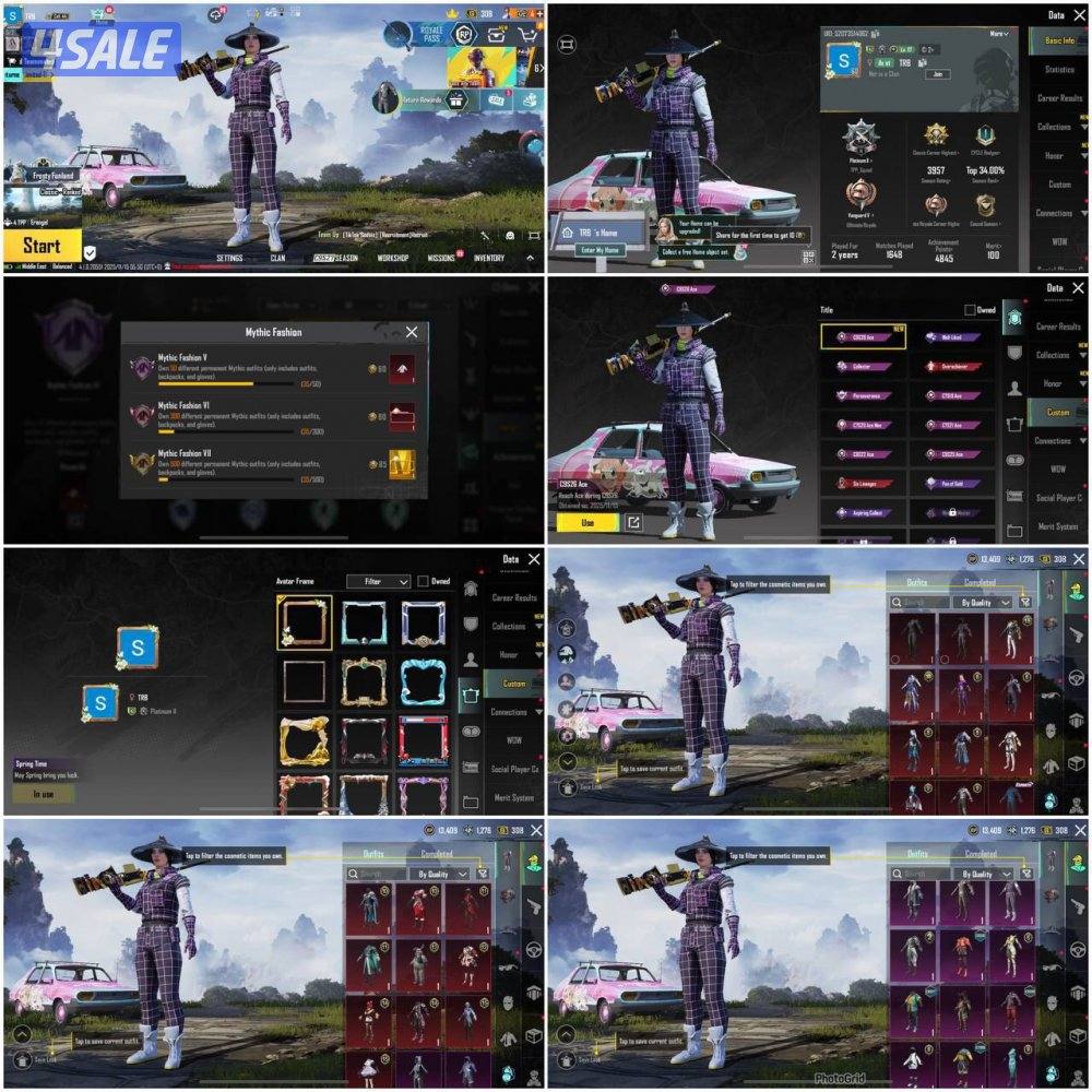 حسابات ببجي للضحك و الفله3