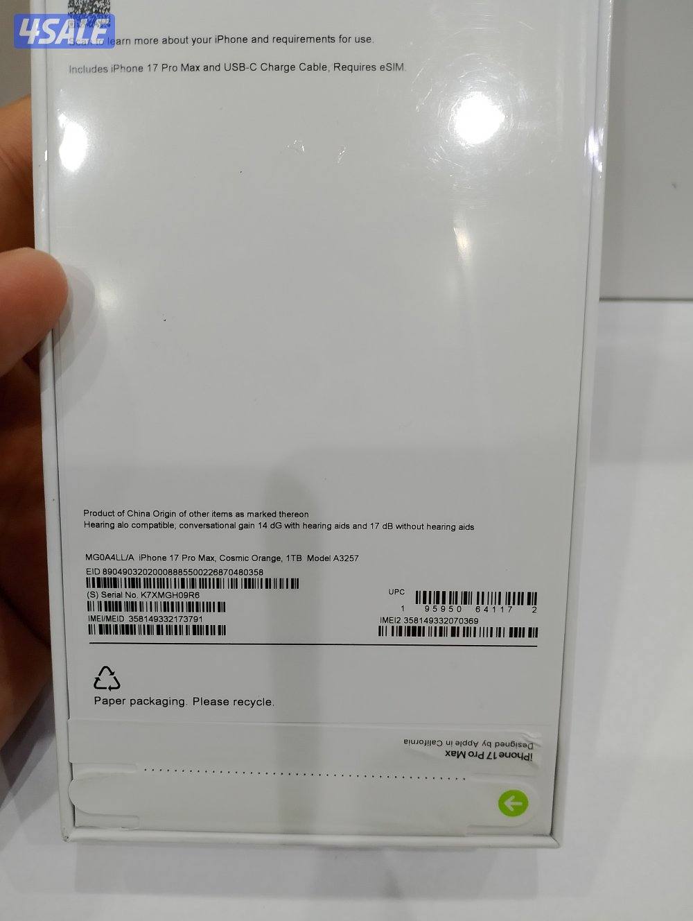 ايفون 17pro max امرأتي شبيه الاصلي. 1 تيرا5