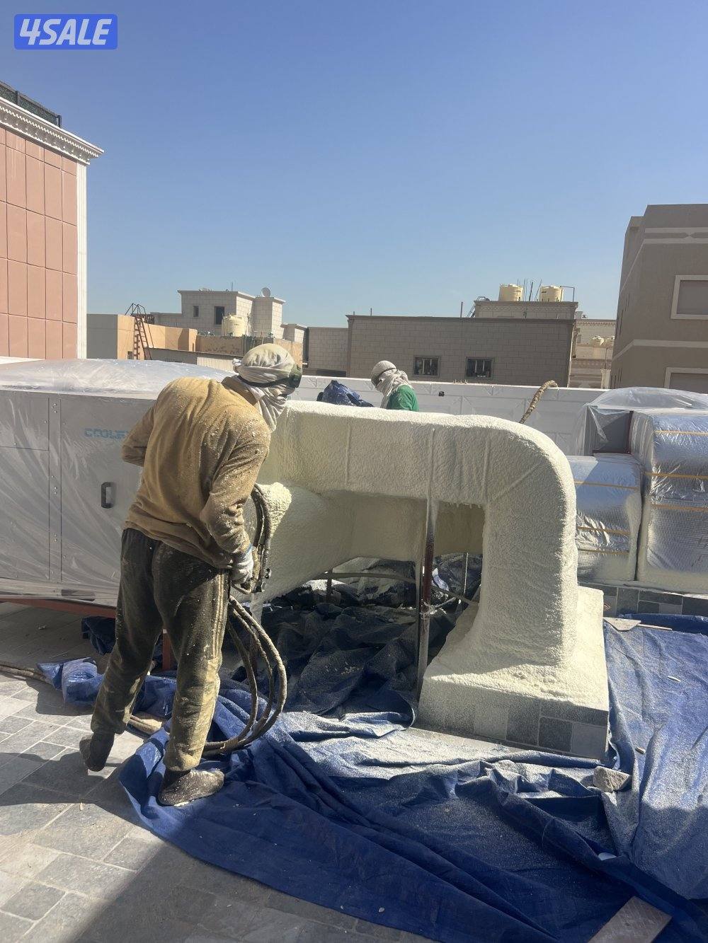 عازل امريكي للاسطح والكيربي ودكتات التكييف المركزي جميع مناطق الكويت6