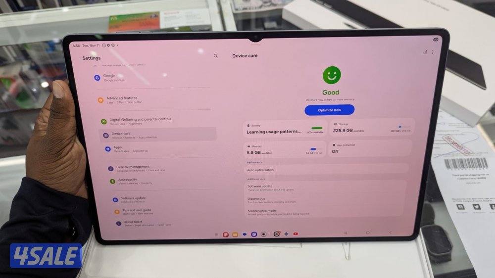 Samsung tab s11 ultra 256 gb wifi used but like new condition4