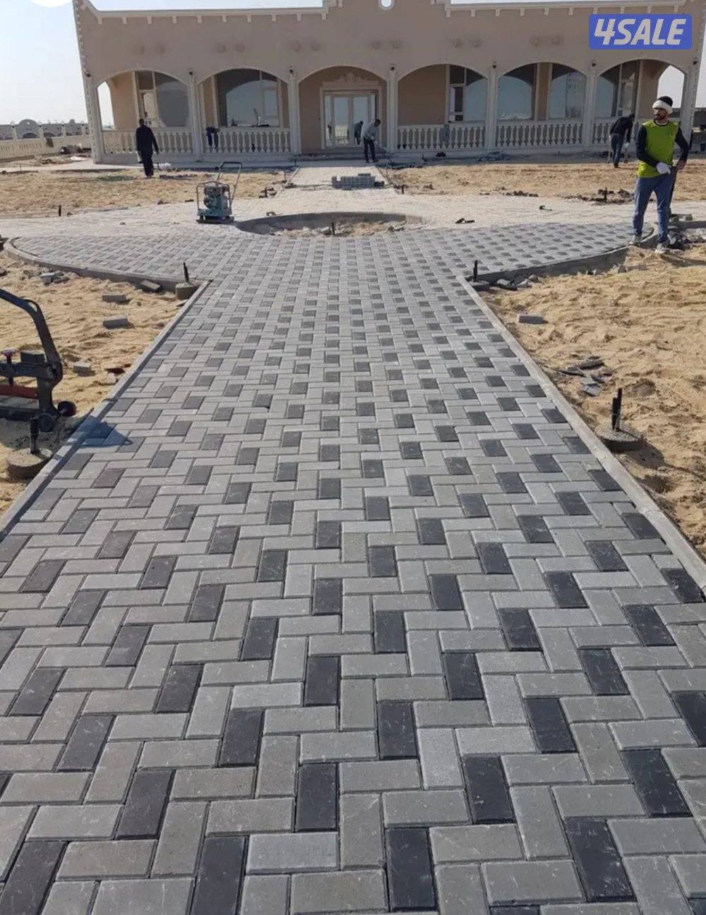 معلم بلاط متداخل وكربستون وكاشي وصب مزييك ارضيات وتركيب الحداق وتيل اص7