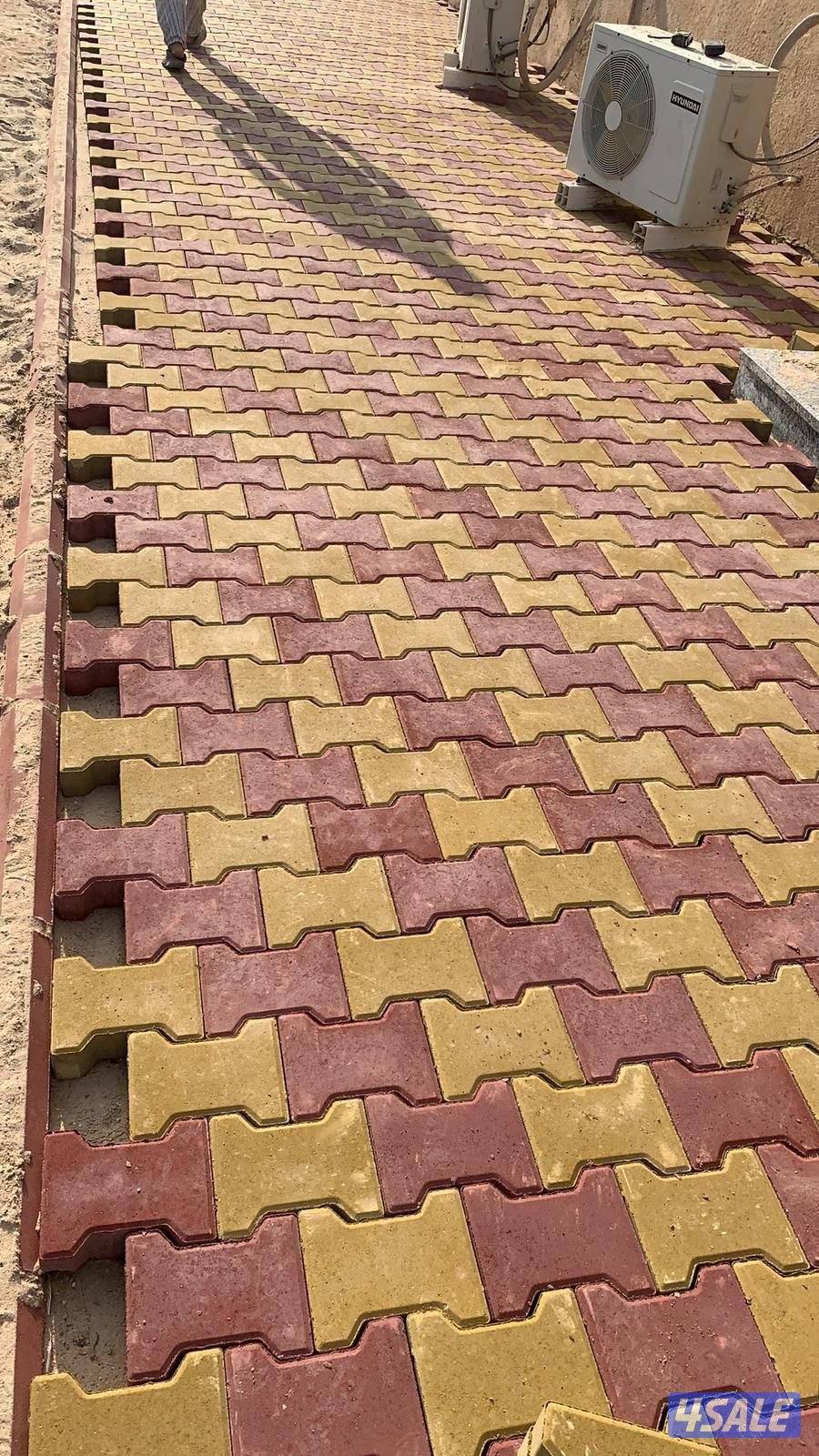 معلم بلاط متداخل كاشي كربستون تنسيق الحدائق0